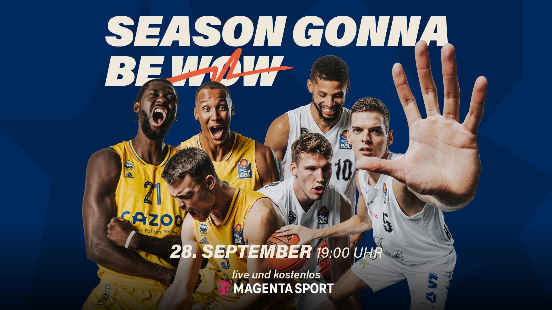 Nur zehn Tage nachdem die deutsche Nationalmannschaft in der Mercedes-Benz Arena EM-Bronze gewonnen hat, startet genau dort die neue Saison der easyCredit BBL: Double-Sieger ALBA BERLIN empfängt im Eröffnungsspiel die Veolia Towers Hamburg und mit Maodo Lo, Johannes Thiemann und Jonas Wohlfarth-Bottermann sind drei der deutschen EM-Helden zu bewundern.