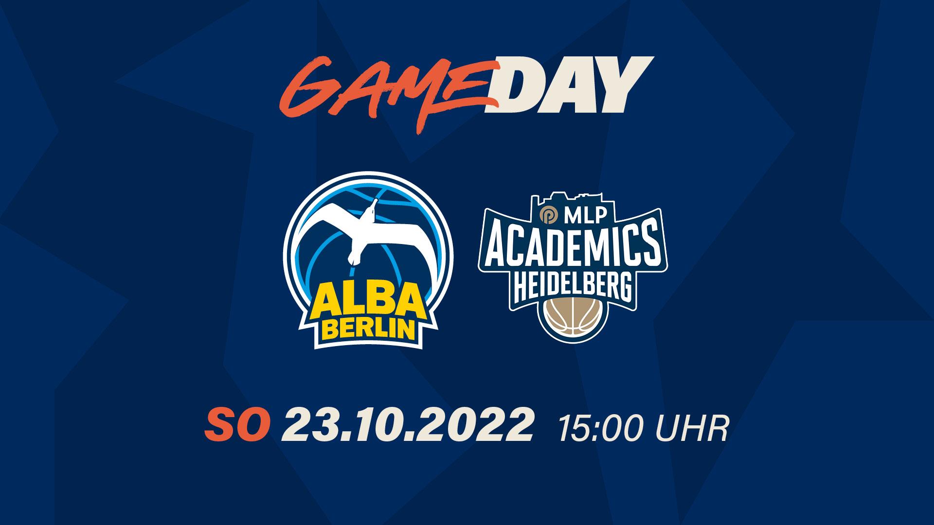 Auch wenn für ALBA BERLIN mit diesem Spiel eine “Hammer-Woche” zu Ende geht (es ist nach dem Pokalspiel vom Montag und den beiden EuroLeague-Doppelspieltagen das vierte Spiel innerhalb von sieben Tagen!), bleibt das Spiel in der Max-Schmeling-Halle (!) gegen die MLP Academics Heidelberg ein klassisches Duell “David gegen Goliath”. Im Fokus stehen dabei gleich drei ganz unterschiedliche „Rückkehrer“.