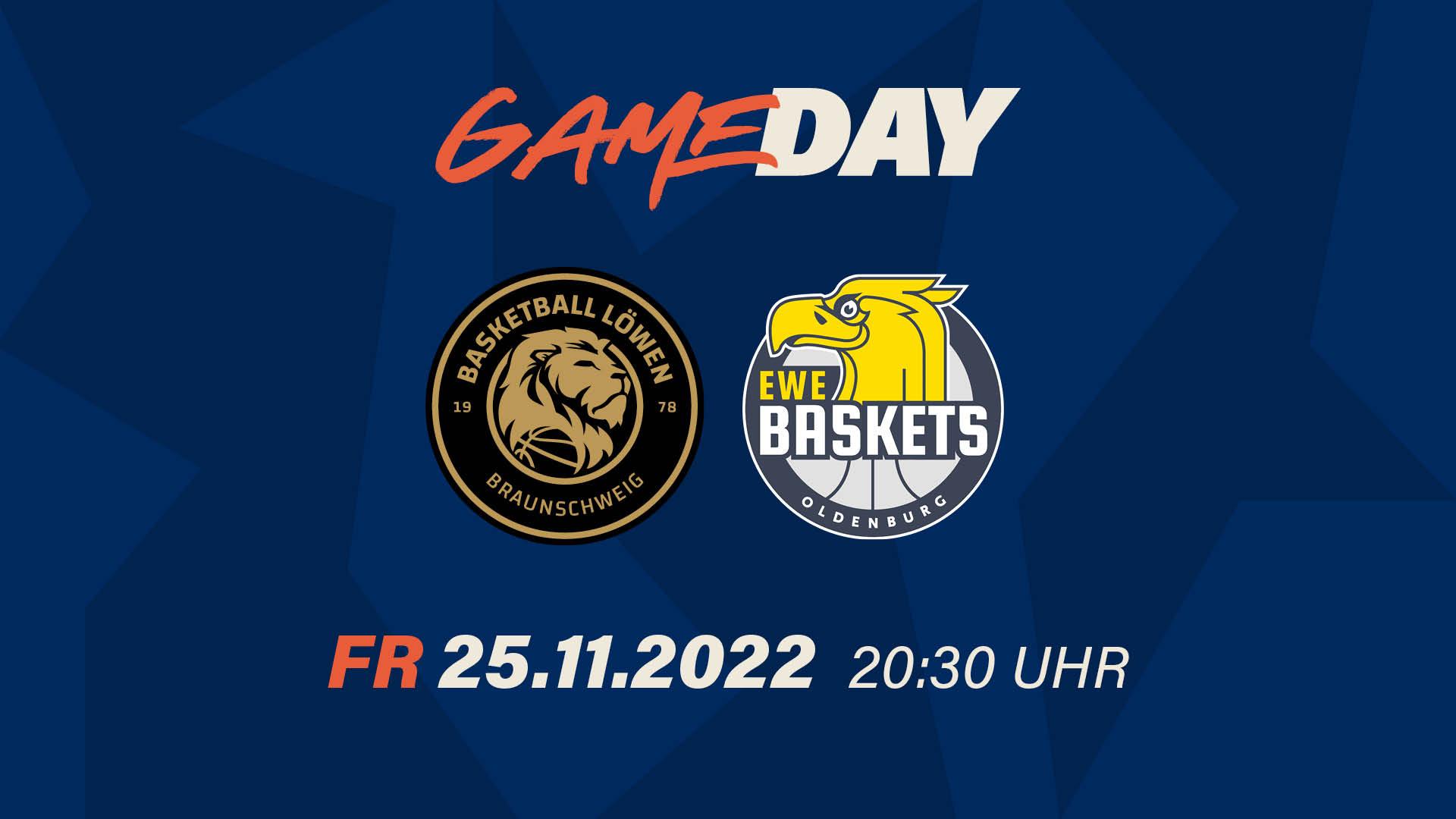 Programm. Während die Oldenburger dabei als Tabellenfünfter (5:2 Siege) im Soll sind, laufen die Braunschweiger mit 2:4 Siegen auf dem elften Platz noch ihren Erwartungen hinterher. Immerhin gab es am vergangenen Spieltag mit dem 77:76 in Bayreuth ein Erfolgserlebnis.