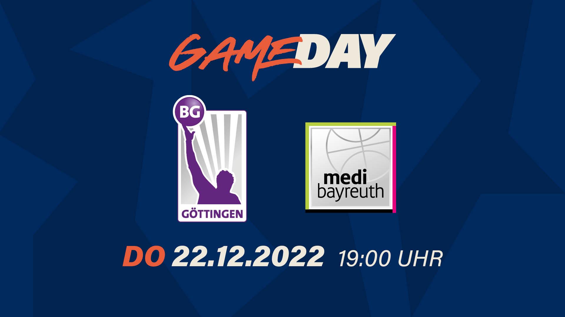 Eine gehörige Portion auseinander liegen die BG Göttingen und medi bayreuth vor ihrem Aufeinandertreffen am Donnerstag. Zwei Tage vor Heiligabend wollen sich die Niedersachsen (5:4 Siege) in den Playoffrängen festsetzen, während Bayreuth (2:8) in den Tiefen des Klassements abgetaucht ist. Kein Frage, dass der Club da schnell wieder rausfinden möchte …