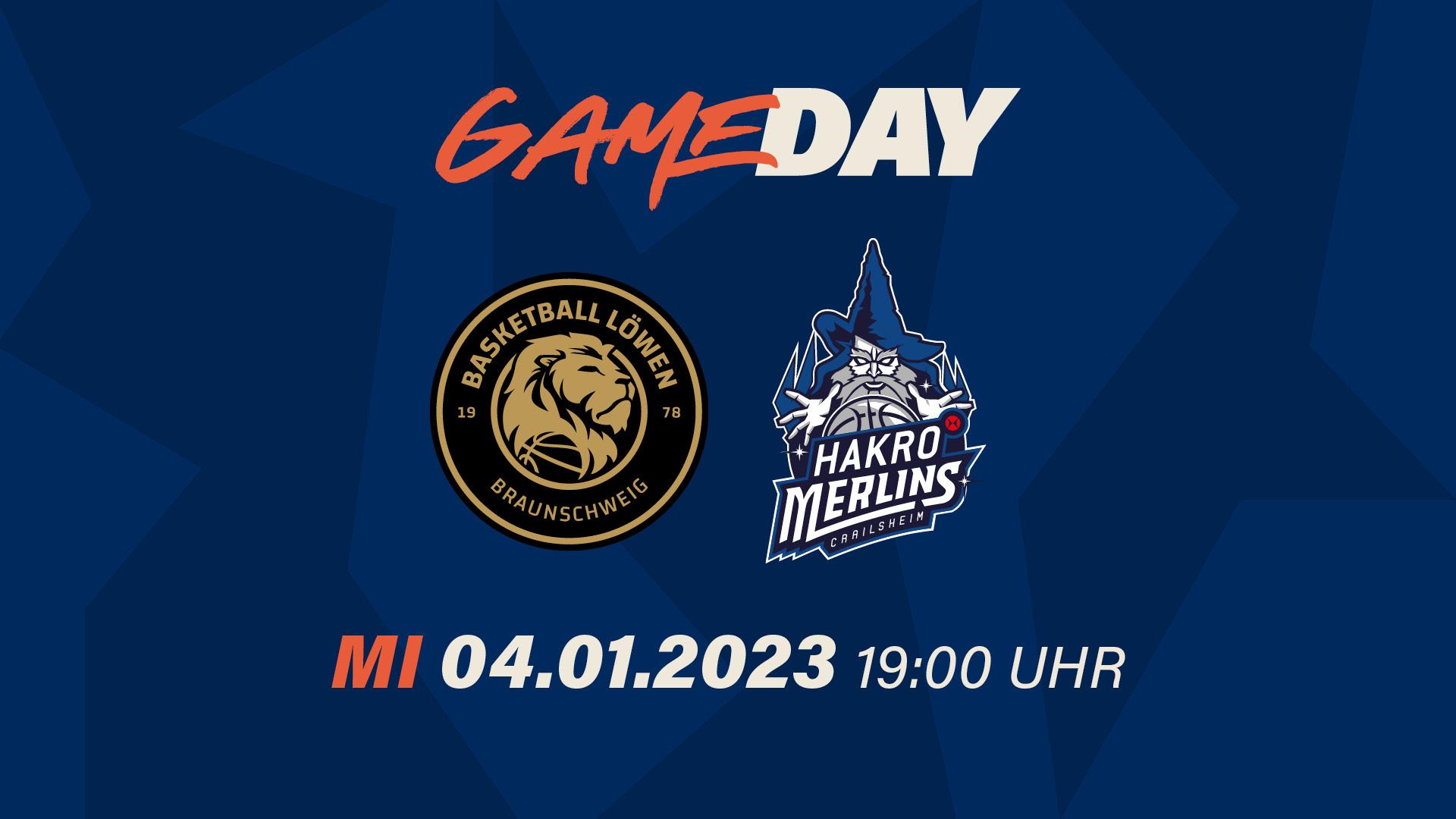 Es ist das Kellerduell zu Beginn des neuen Jahres: Der Tabellenletzte Basketball Löwen Braunschweig empfängt die HAKRO Merlins Crailsheim. Die Niedersachsen zieren vor dem 14. Spieltag mit zwei Siegen aus zwölf Spielen das Tabellenende, Crailsheim hat bislang drei seiner zwölf Partien gewinnen können. Die Frage wird sein, wer seinen aktuellen Negativlauf stoppen kann: Die Löwen haben sechs Spiele in Folge verloren, die Merlins sind seit vier Spielen ohne Erfolgserlebnis. 