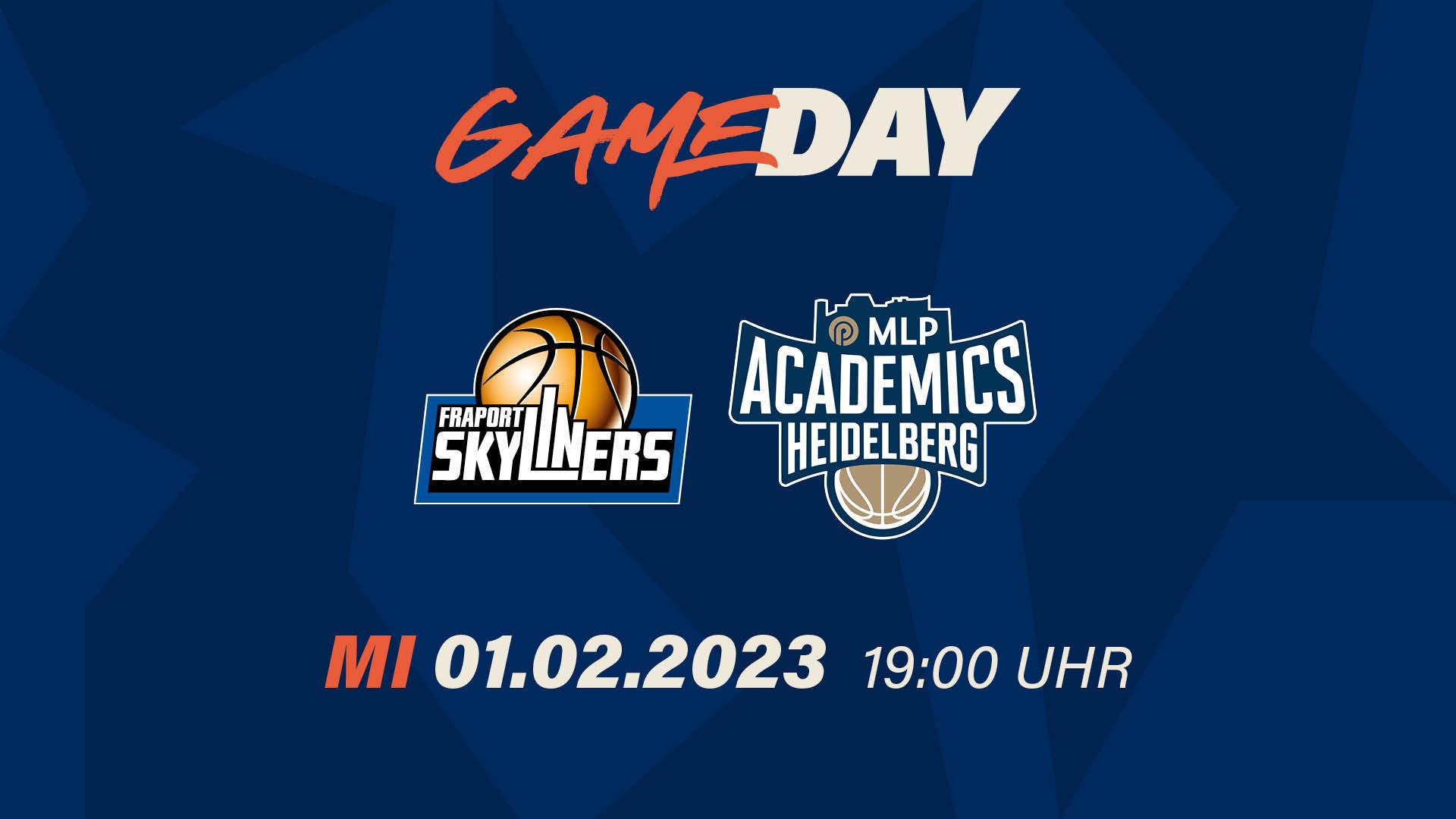 Die FRAPORT SKYLINERS können kurz durchatmen, sie stehen vorläufig nicht mehr auf einem Abstiegsplatz; dieses zweifelhafte Vergnügen überlassen sie im Moment den Basketball Löwen Braunschweig (die wie Frankfurt fünf Spiele gewonnen, aber eins mehr verloren hat) und medi Bayreuth (drei Siege, 14 Niederlagen). Der Sieg am vergangenen Wochenende, als die SKYLINERS gegen Hamburg einen 17-Punkte-Rückstand aufgeholt hatten und am Ende mit 97:93. Auch die MLP Academics durften jubeln, sie gewannen gegen die formstarken Würzburger mit 93:82. Frankfurt dürfte gegen Heidelberg mit seinem Kader aus dem Hamburg-Spiel antreten, Heidelberg muss bekanntlich länger auf Eigengewächs Niklas Würzner (Handbruch) verzichten.