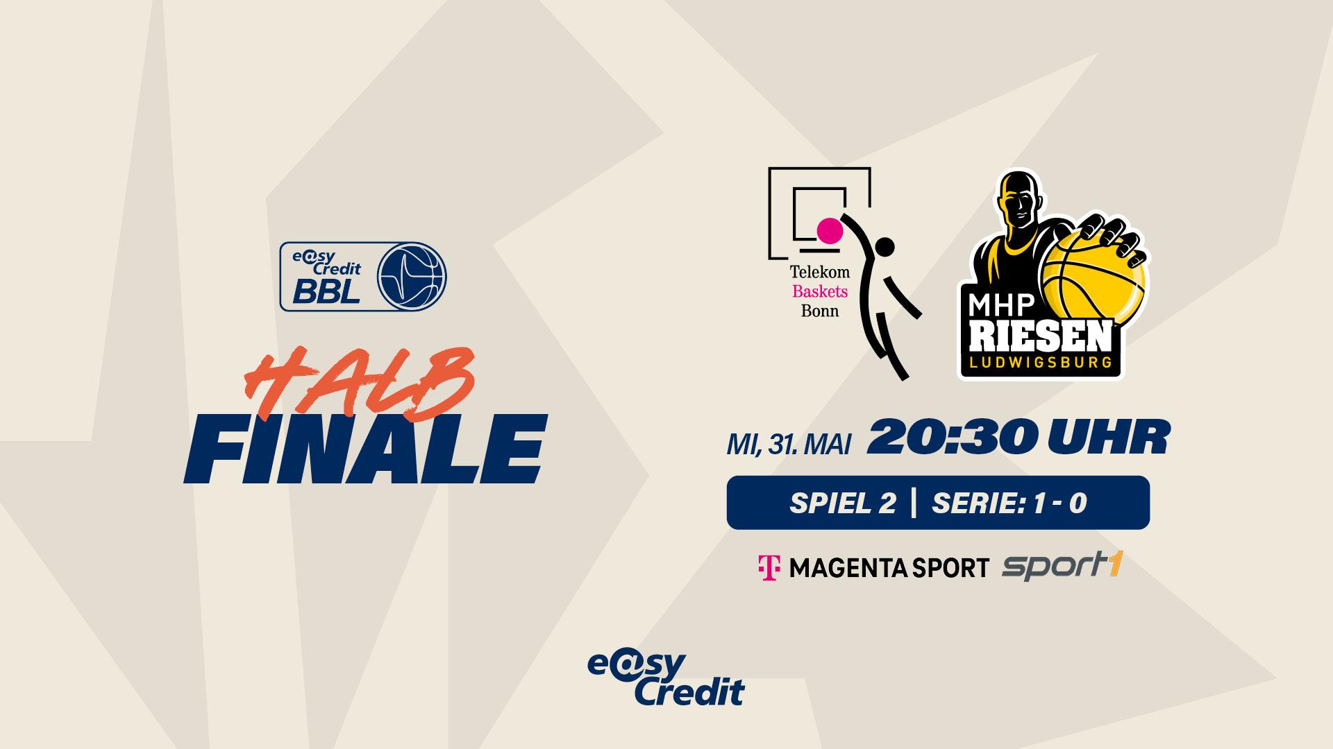 Die Telekom Baskets können auch unter Druck erfolgreich sein. Das haben sie bis dato vor allem auf dem Weg zum Titel in der Basketball Champions League bewiesen, diese Nervenstärke jedoch bislang auch in dem #PlayoffsBaby der easyCredit BBL an den Tag gelegt. Auch wenn die MHP RIESEN ihnen weitestgehend den Dreier wegnahmen (9/31, 29,0 Prozent), fanden die Rheinländer einen Weg, einen zwischenzeitlichen Neun-Punkte-Rückstand in einen 80:71-Sieg umzuwandeln.