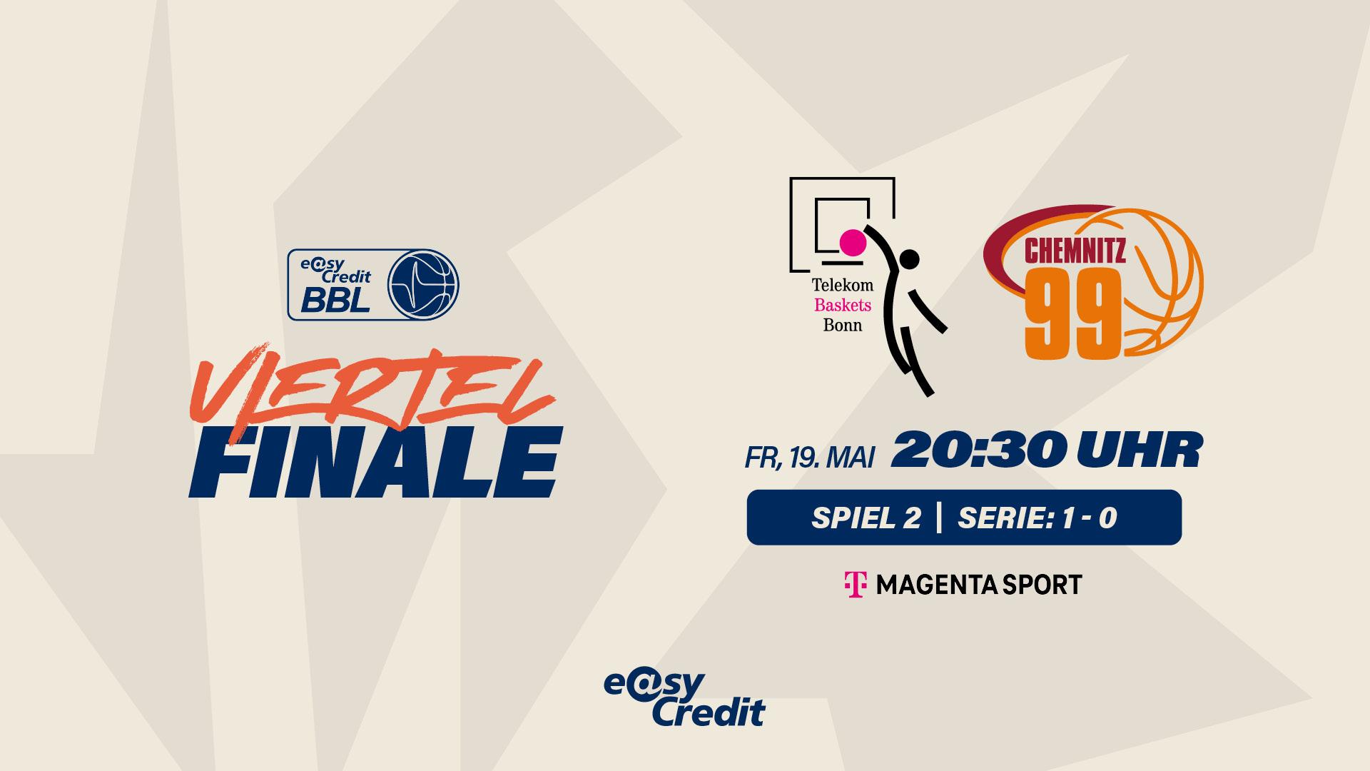 Die Telekom Baskets Bonn haben in Tuomas Iisalo den zweifachen „Trainer des Jahres“ an der Seitenlinie stehen, die NINERS Chemnitz mit Rodrigo Pastore einen ebenfalls gewieften Strippenzieher in der Coaching Box. Während der Finne in Spiel eins ein gutes Händchen bei der Minutenverteilung und Suche nach dem „heißen Händchen“ (Grüße gehen raus an Sebastian Herrera) hatte, wusste der Argentinier in der Rolle des Herausforderers mit einigen taktischen Überraschungen aufzuwarten - die Chemnitzer Zonenverteidigung brach in der ersten Hälfte immer wieder den Bonner Rhythmus.