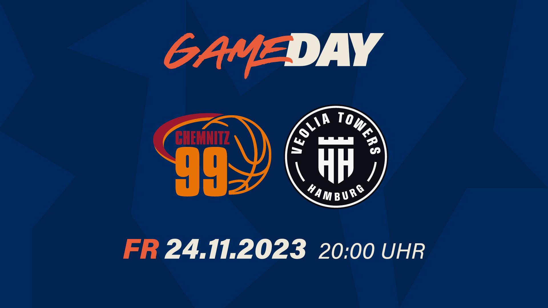 Status Quo: Die NINERS Chemnitz haben nach ihrer Auftaktniederlage in Ulm sieben Spiele in Folge gewonnen und sind mit einer Bilanz von 7:1 Siegen Tabellenzweiter. Sieben Siege sind eine stolze Serie, hinter der aber ein kleines Fragezeichen steht: Denn die für diese Serie bezwungenen sieben Gegner rangieren alle in der unteren Tabellenhälfte - zuletzt waren es die ROSTOCK SEAWOLVES mit 85:75. Jetzt sind die Veolia Towers Hamburg, die sich zuletzt mit vier Siegen in Folge mit nunmehr 5:3 Siegen auf den achten Tabellenplatz gespielt haben, nach Ulm der erste Chemnitzer Saisongegner aus der oberen Tabellenhälfte. Okay: Auch die letzten vier Gegner Hamburgs sind - bis auf Vechta - alle in der unteren Tabellenhälfte zu Hause. So gesehen treffen hier die zwei „Teams der Stunde“ mit Fragezeichen aufeinander, das für den Sieger am Freitag aber definitiv etwas kleiner wird.