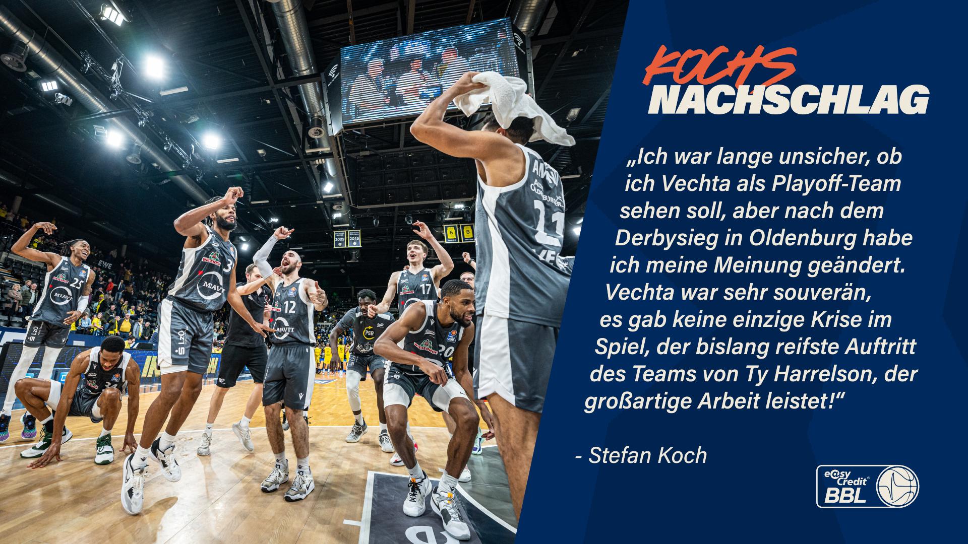 Da ich in der vergangenen Woche nicht alle Fragen beantwortet habe und einige von Euch angesprochene Themenkomplexe und Teams wie Vechta, Chemnitz, Hamburg und der SYNTAINICS MBC am Wochenende weiter an Aktualität gewonnen haben, gibt es heute kurzerhand einen zweiten Teil des Fragenhagels.