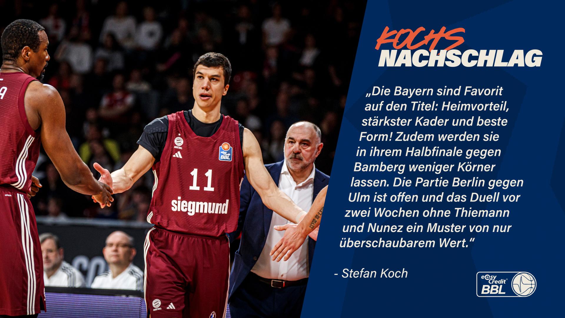 Mit den Bamberg Baskets, dem FC Bayern München, ratiopharm ulm und ALBA BERLIN spielen vier große Namen am Wochenende den ersten Titel der Saison aus. Ich habe mir bei allen vier Klubs die Ausgangslage, die Schlüsselspieler und statistische Auffälligkeiten angeschaut. Mein Ausblick auf die Halbfinalpartien des BBL Pokals: