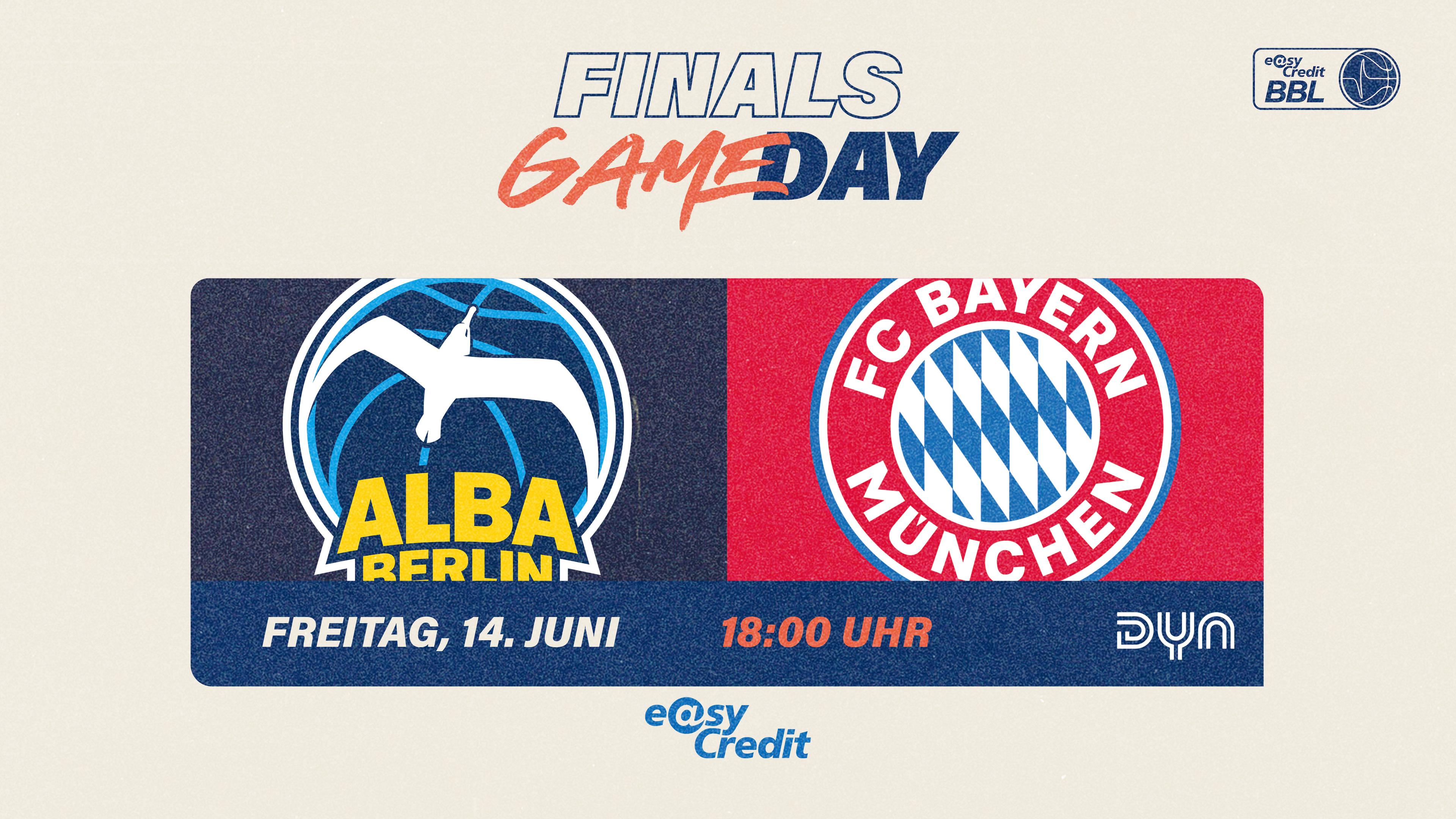 Bayern München hat sich am Mittwoch mit einem 67:63-Sieg in Berlin nicht nur den am Montag von ALBA gestohlenen Heimvorteil in der Finalserie best-of-five umgehend zurückgeholt. Bei einer 2:1-Führung trennt die Münchener jetzt nur noch ein Sieg vom Gewinn der Meisterschaft – sie haben sozusagen am Freitag drei Stunden vor der Eröffnung der Fußball-EM den Matchball im Basketball-Finale. Für die Bayern wäre der Meistertitel nach 1954, 1955, 2014, 2918 und 2019 der sechste ihrer Vereinsgeschichte. ALBA kann mit einem Sieg ein fünftes Finalspiel erzwingen, das dann am Sonntag in München endgültig über den Titel entscheiden würde.
