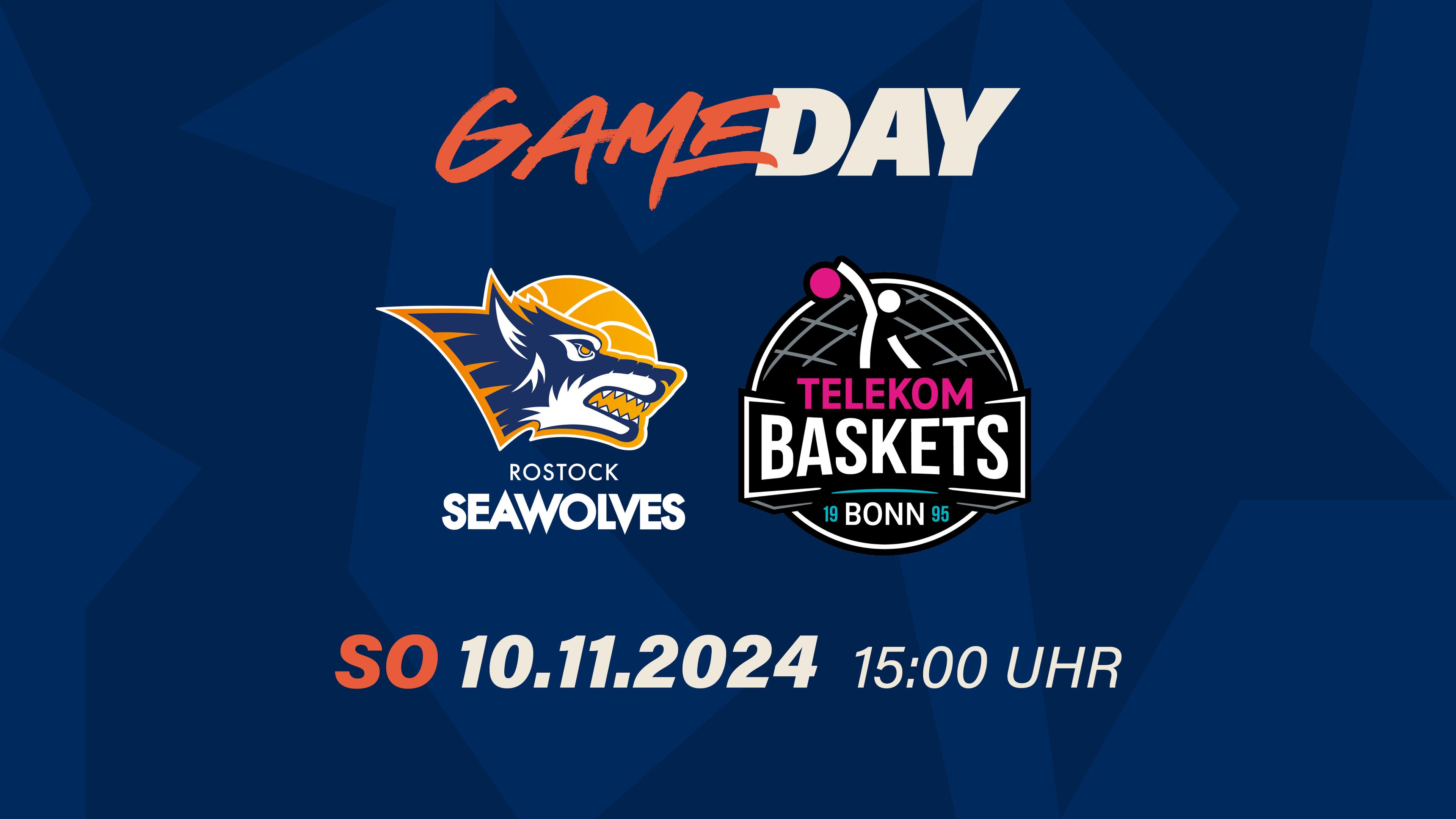Am Sonntag begegnen sich zwei mutmaßlich gut vorbereitete Mannschaften. Die international nicht tätigen ROSTOCK SEAWOLVES hatten ausreichend Zeit, sich voll und ganz auf das Gastspiel der Telekom Baskets Bonn zu konzentrieren. Die Rheinländer wiederum waren unter der Woche nicht in der Champions League gefordert. Rostock feierte zuletzt einen deutlichen Erfolg gegen die SKYLINERS aus Frankfurt, Bonn musste sich in der easyCredit BBL den MHP RIESEN Ludwigsburg geschlagen geben, fuhr im Anschluss allerdings einen 86:78-Erfolg gegen Maccabi Ramat-Gan ein. Rostock (4:3-Siege) könnte Bonn (3:2) in der Tabelle überholen.