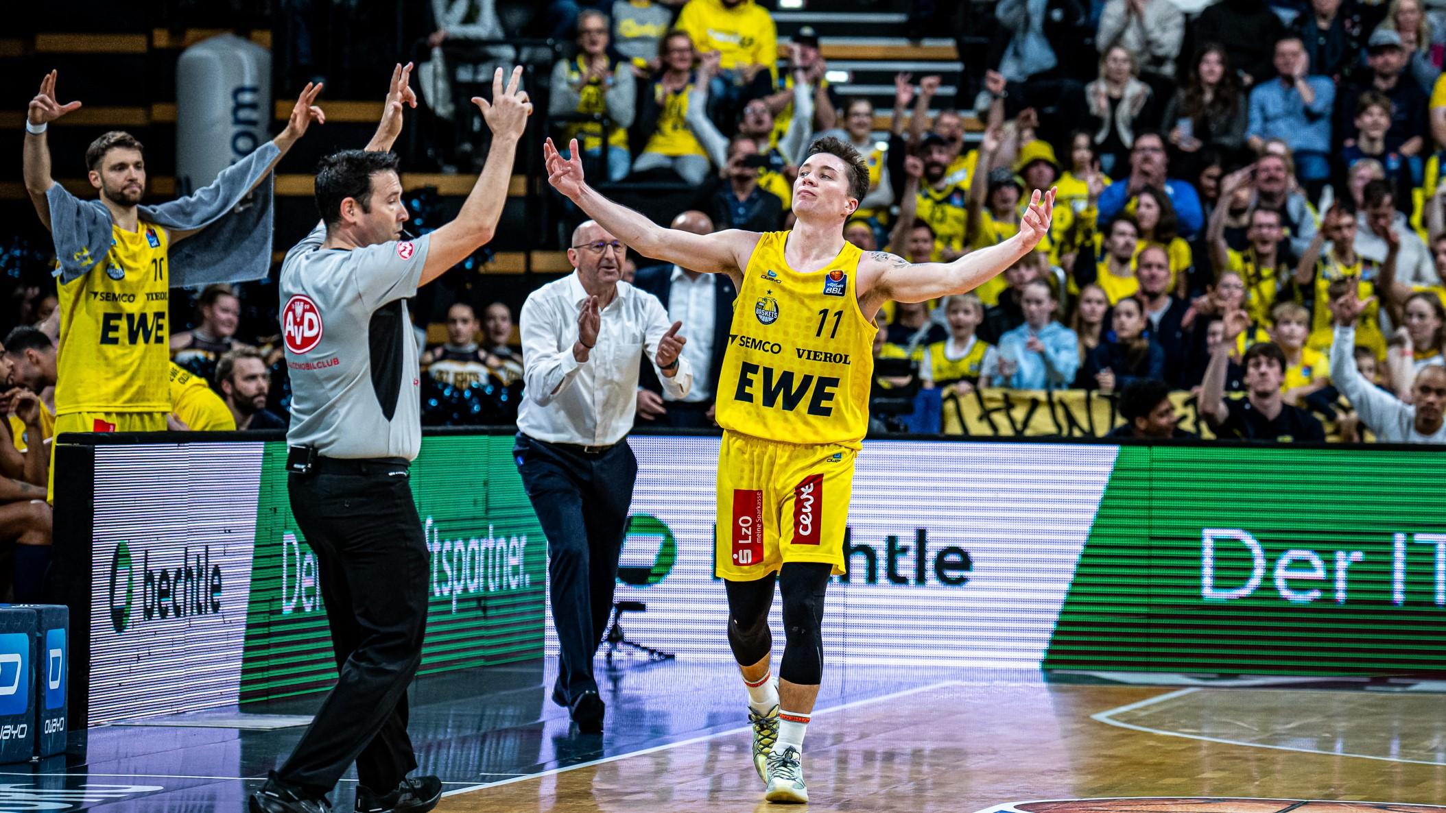 What an amazing performance by Justin Jaworski as he did his best Superman impression in scoring a league season high 39 points in EWE Baskets Oldenburg’s overtime win over Frankfurt. The week also saw SYNTAINICS MBC set a club record with their sixth straight victory while ALBA BERLIN are still without a win on the road.