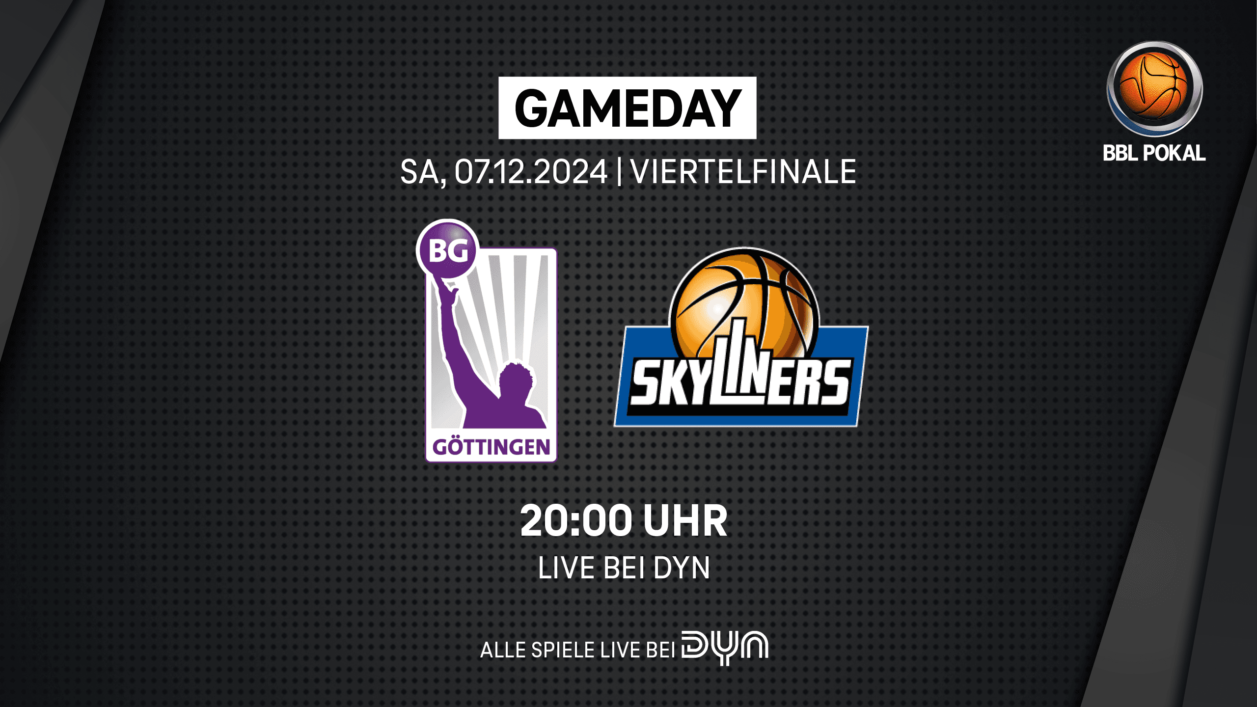 Mit Göttingen gegen Frankfurt und Bamberg gegen Berlin treffen im Viertelfinale des BBL Pokals die vier Tabellenletzten der Liga aufeinander – und natürlich würden sowohl die Veilchen (1-7) als auch die SKYLINERS (2-6) sich einen harten Liga-Alltag gerne mit einer Qualifikation für das TOP FOUR versüßen.