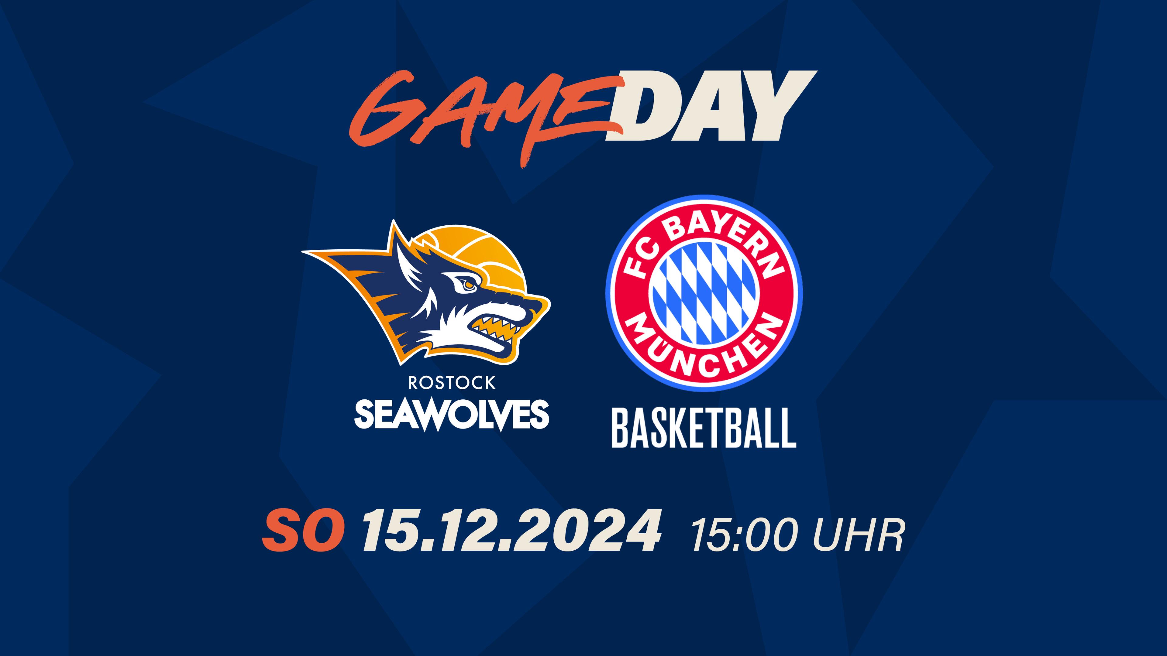 Die ROSTOCK SEAWOLVES sind nach ordentlichem Saisonstart zuletzt ein wenig aus dem Tritt geraten und mussten sich erst daheim den Telekom Baskets Bonn (64:69) und danach bei den MLP Academics Heidelberg (81:86) geschlagen geben. Mit einer Bilanz von 4-5 bleiben die Rostocker auf Tuchfühlung mit den Play-In-Plätzen und würden sich über einen Überraschungscoup gegen den Meister aus München nicht beschweren. Die Bayern wiederum stecken erneut in einer Woche der Vollbeschäftigung. Am Montag siegten sie im Viertelfinale um den BBL Pokal überzeugend mit 103:67 gegen RASTA Vechta, am Donnerstag setzten sie ihre beeindruckende Heimbilanz in der Euroleague fort: Gegen Maccabi Tel Aviv siegten sie vor 11.500 Zuschauern mit 98:93 – der achte Sieg im achten Spiel. Wie frisch sind Beine und Köpfe, wenn es am Sonntag ins über 800 Kilometer entfernte Rostock geht? Auch die Folgewoche hat es in sich: Am 17.12. spielen sie in Monaco, am 20.12. in Mailand und am Sonntag, 22.12., gegen Oldenburg.