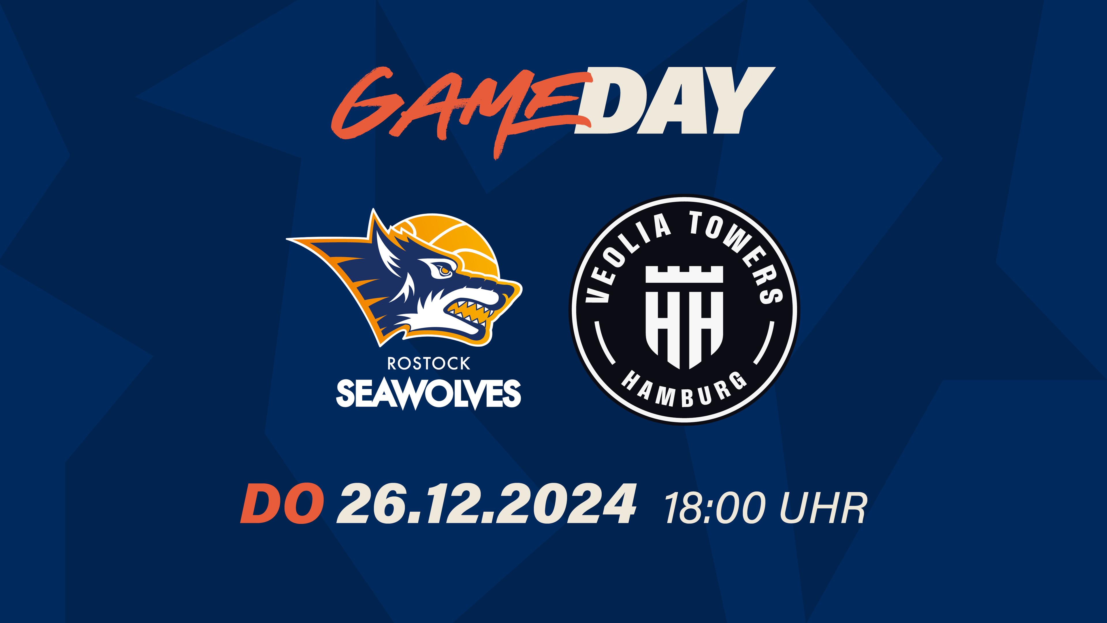 Nach ordentlichem Saisonstart sind die ROSTOCK SEAWOLVES zuletzt ein wenig in Schieflage geraten. In der easyCredit Basketball Bundesliga verlor das Team viermal in Folge und ging als Tabellen-15. in die Weihnachtstage. Die Veolia Towers Hamburg wiederum hatten zweimal am Stück gewonnen, bevor sie daheim gegen die MHP RIESEN Ludwigsburg unterlagen. Logisch, dass beide Kontrahenten rasch in die Erfolgsspur zurückkehren möchten.