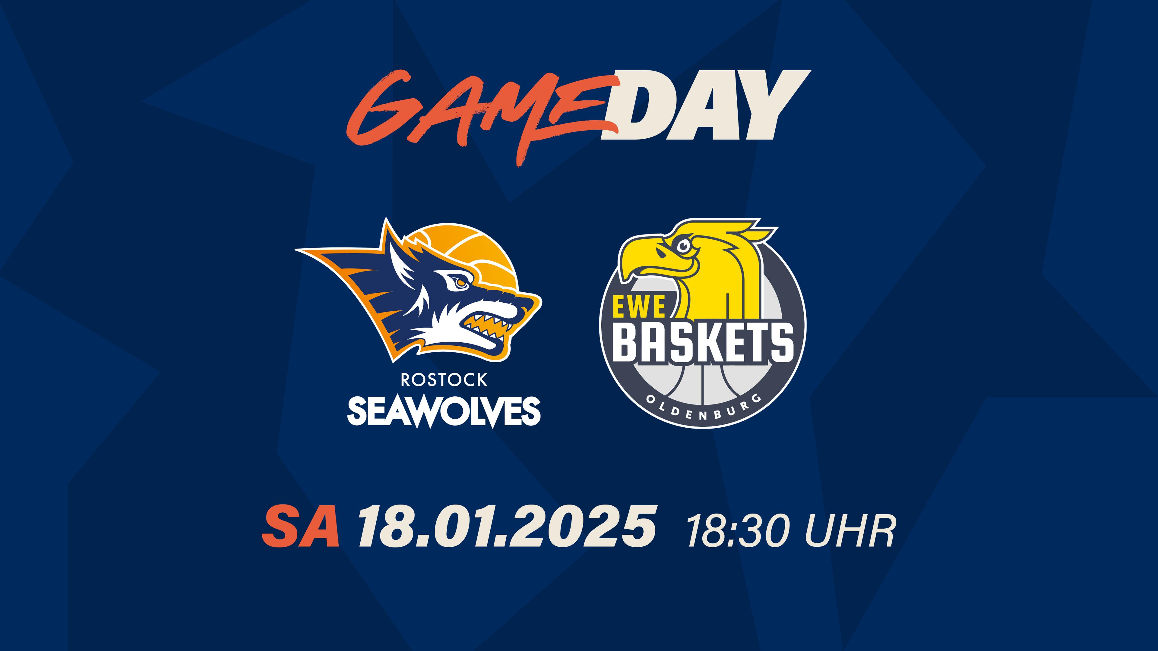 Die EWE Baskets Oldenburg haben in der laufenden Saison bereits siebenmal den Versuch unternommen, einen Auswärtssieg in der easyCredit Basketball Bundesliga einzufahren. Allein: Es blieb beim Versuch. Eine Bilanz von 0-7 weist ansonsten nur Tabellenschlusslicht BG Göttingen auf. Logisch, dass die Mannschaft von Mladen Drijencic dringend den ersten Erfolg feiern möchte, am besten schon an diesem Samstag bei den ROSTOCK SEAWOLVES. Deren Heimbilanz ist ausgeglichen: Vier Siegen stehen vier Niederlagen in der Stadthalle gegenüber.