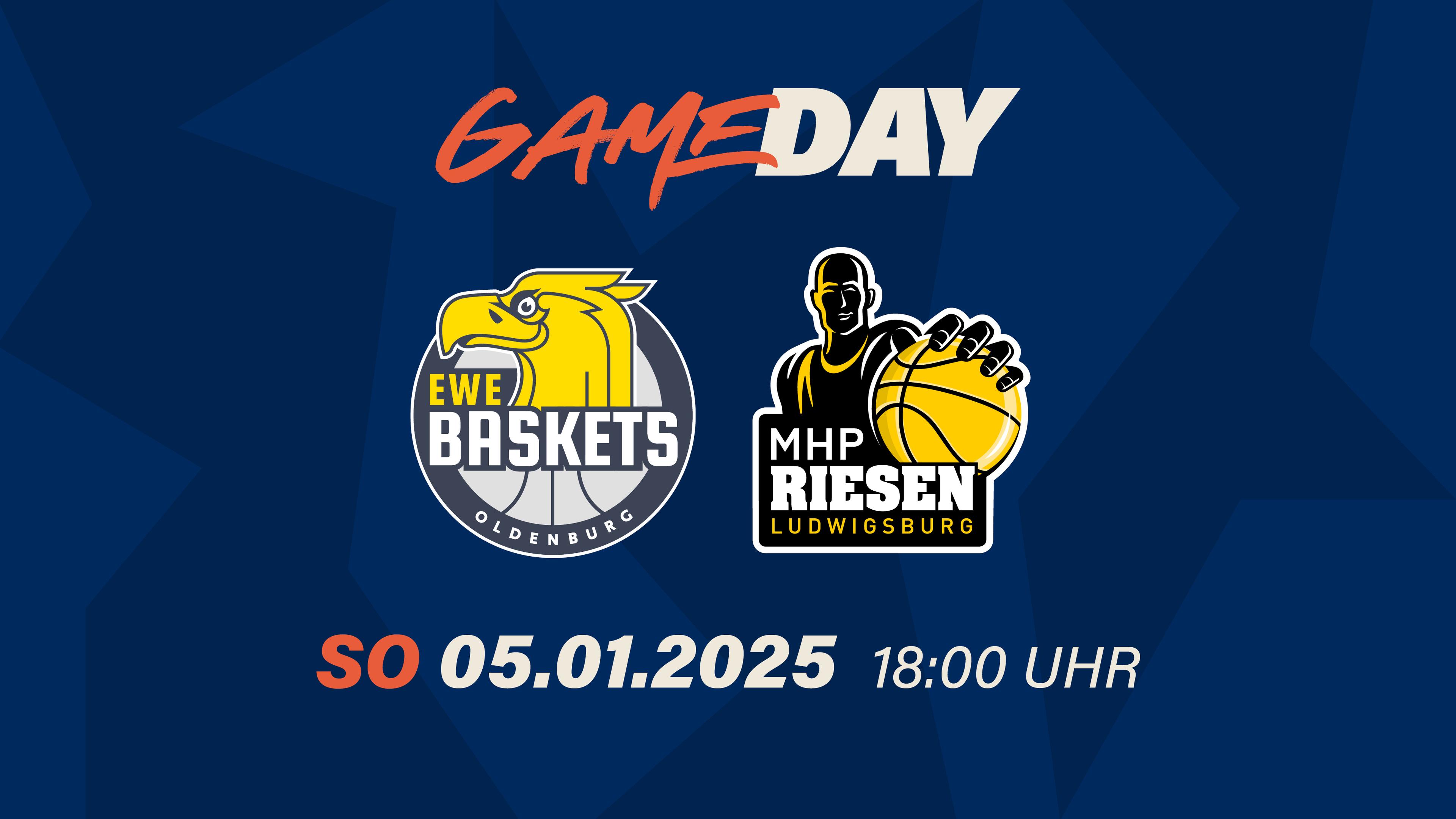 Gewiss stellt ALBA BERLIN im unteren Tabellendrittel die größte Überraschung der laufenden Saison dar, allerdings halten sich auch die EWE Baskets Oldenburg in Gefilden auf, die sie gern rasch verlassen möchten. Mit einer Bilanz von 5-8 sind die Niedersachsen, die dreimal in Serie verloren, zum Start in das neue Jahr auf dem 13. Platz angesiedelt. Ein Grund für die negative Bilanz ist das Abschneiden in der Fremde: Alle sieben Auswärtsbegegnungen in der easyCredit BBL gingen verloren. Daheim sieht es besser aus: Fünf von sechs Spielen gingen an Oldenburg. Nun kommt in den MHP RIESEN Ludwigsburg ein Gegner, der es besser machen möchte als am Montag ...