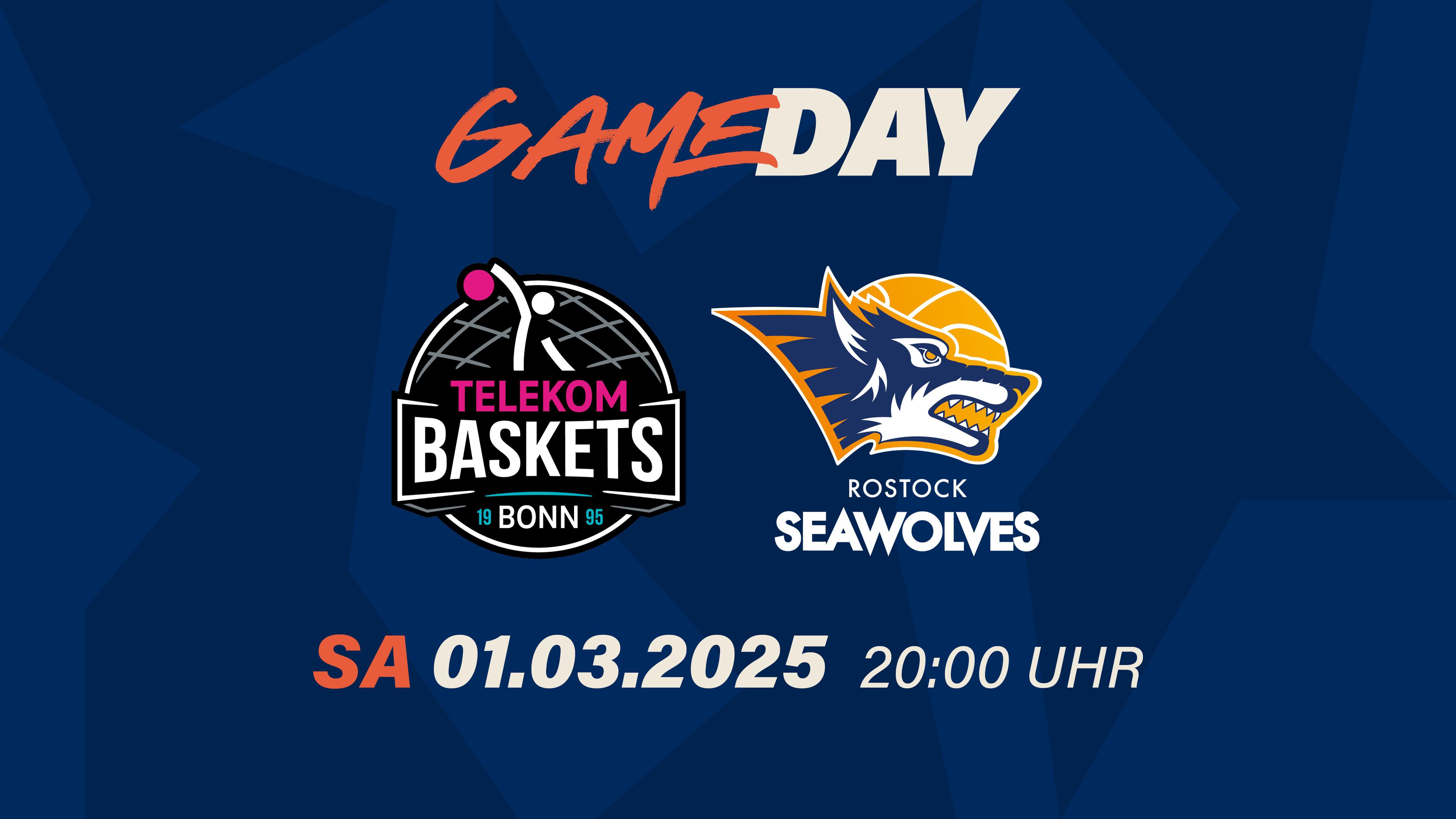 Status Quo: easyCredit BBL, Alaaf! Jetzt wird’s räderdoll und spannend zugleich. Die ROSTOCK SEAWOLVES (10:9 Siege) haben als Neunter bereits jetzt einen Sieg mehr als in der gesamten vergangenen Saison. Aber auch an der Ostseeküste gibt es Sorgen, denn mit Robin Amaize fällt nicht nur der Kapitän, sondern auch der beste deutsche Scorer der Liga mit einem Handbruch die restliche Saison aus. In der FIBA-Pause wurde dafür als Ersatz der US-Flügelspieler Pedro Bradshaw aus der australischen Liga losgeeist (Klub-PM). Die gastgebenden Telekom Baskets Bonn indes rangieren auf Platz 15, 8-11) und hoffen nach zuletzt fünf Pleiten in Serie darauf, dass der Aschermittwoch nicht schon verfrüht auf dem Hardtberg aufschlägt.