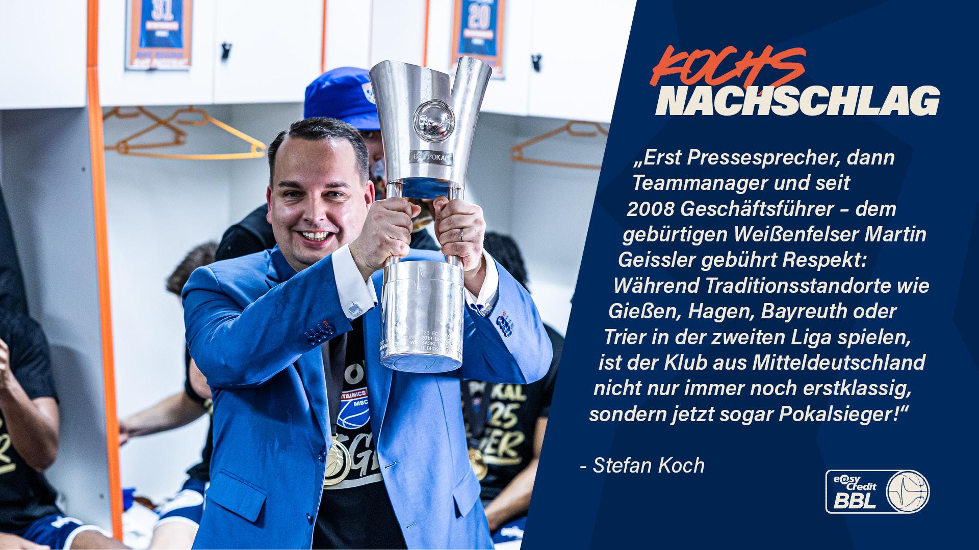 Im Vorfeld des Pokalwochenendes in Weißenfels gab es große Einigkeit unter den Fachleuten. Alle Experten tippten beim VIMODROM TOP FOUR um den BBL Pokal auf den FC Bayern München als Pokalsieger 2025. Alle lagen falsch und müssen sich jetzt als vermeintliche Experten einstufen lassen. 