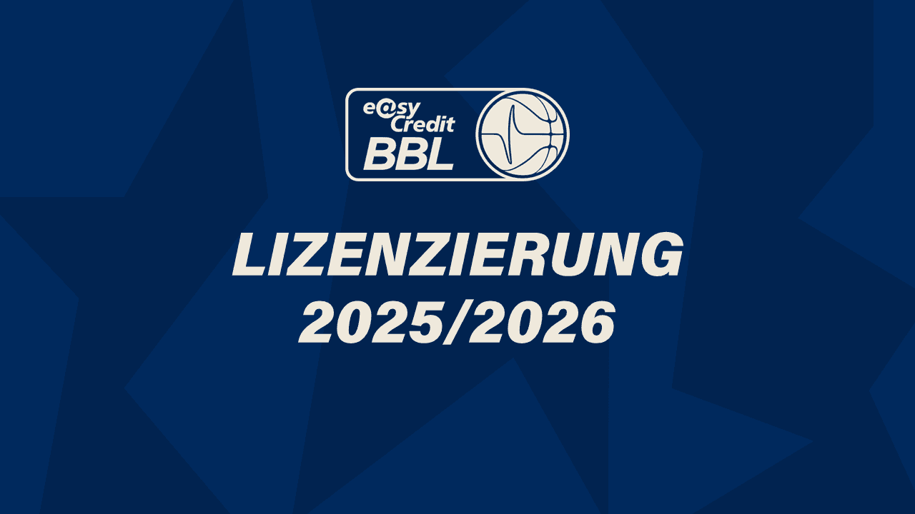 Der Lizenzligaausschuss der easyCredit Basketball Bundesliga (easyCredit BBL) hat heute vorzeitig die Lizenz-Anträge von den vier noch in den Playoffs verbleibenden ProA-Clubs der BARMER 2. Basketball Bundesliga für die Saison 2025/2026 beurteilt (dies sind: Gießen 46ers, Phoenix Hagen, Science City Jena, VET-Concept Gladiators Trier). Alle vier Clubs erhalten die Lizenz jeweils nur unter Auflagen* und auflösenden Bedingungen**, sowie natürlich der Voraussetzung der sportlichen Qualifikation.