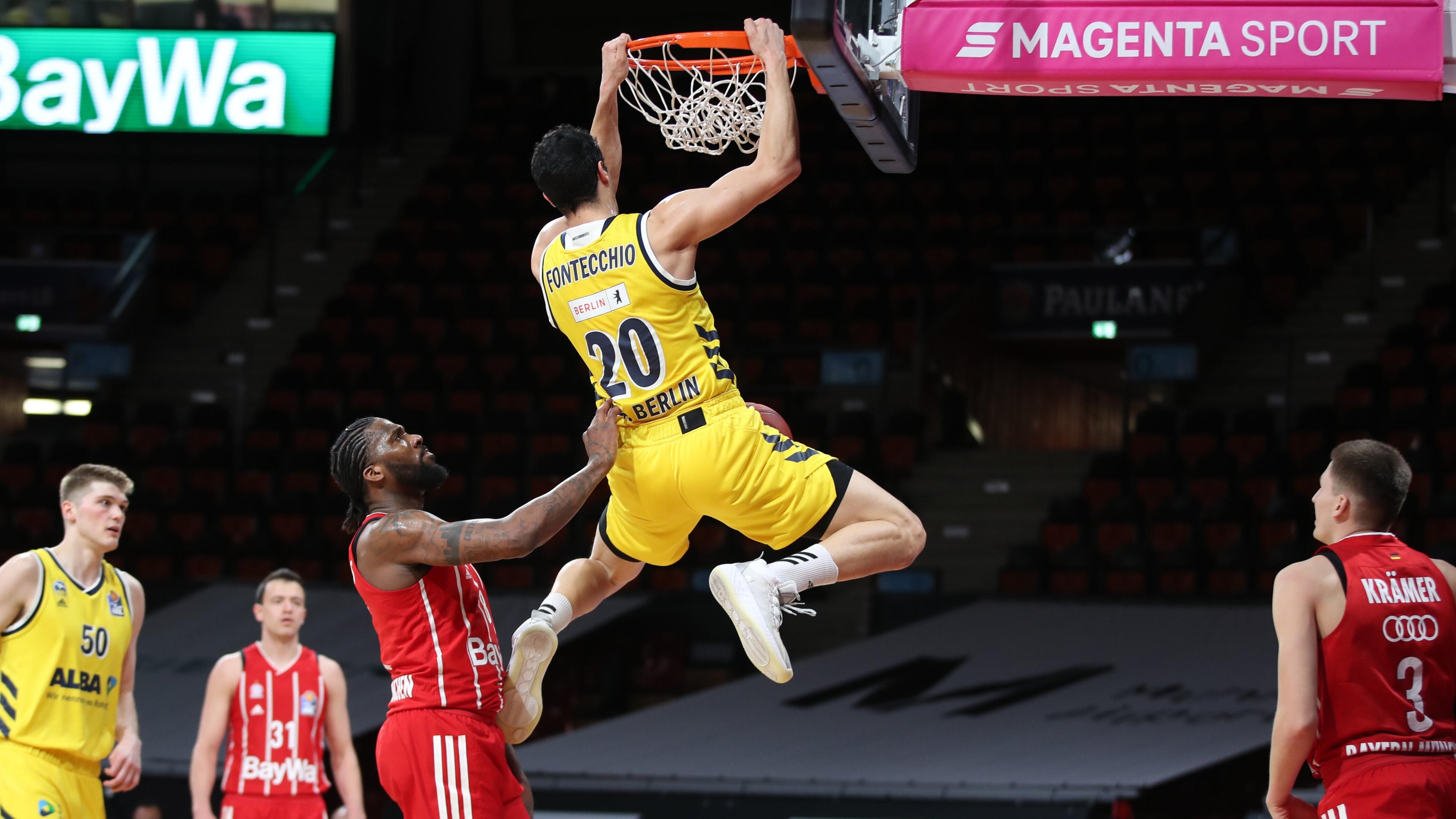 The 2020-21 MagentaSport BBL Pokal German Cup Top Four has been rescheduled and will be played on May 15-16 in Munich. The action on the court was highlighted by reigning league champions ALBA BERLIN blasting FC Bayern Munich on the road. The week also saw Rickey Paulding hit his 1,000 three-pointer in the German league and John Bryant grab his 3,000th rebound.